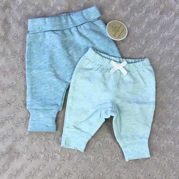 Carter's Other - Baby Girl Pants Bundle Aqua Blue Newborn Carter’s First Impressions